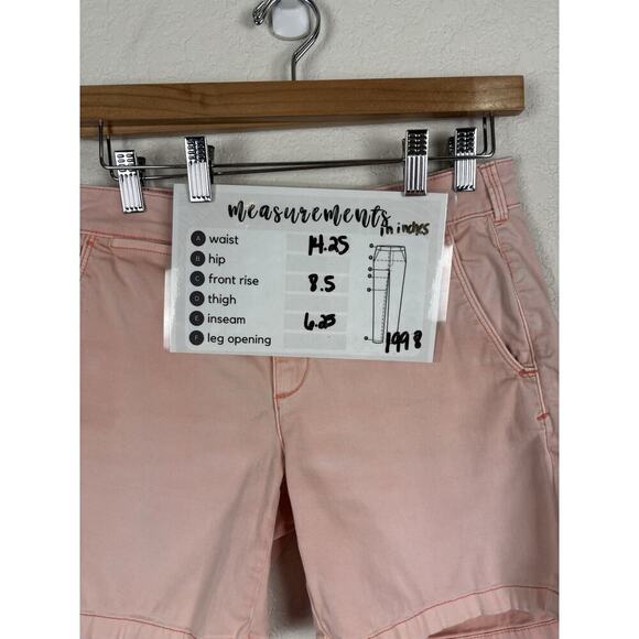 by Anthropologie Women’s Shorts Pink Sz 26 Minimalist Preppy Basic Brunch Staple - Picture 7 of 7